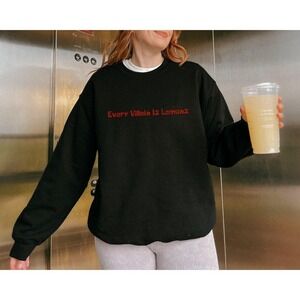 Every Villain Is Lemons EVIL Graphic Crewneck Sweatshirt